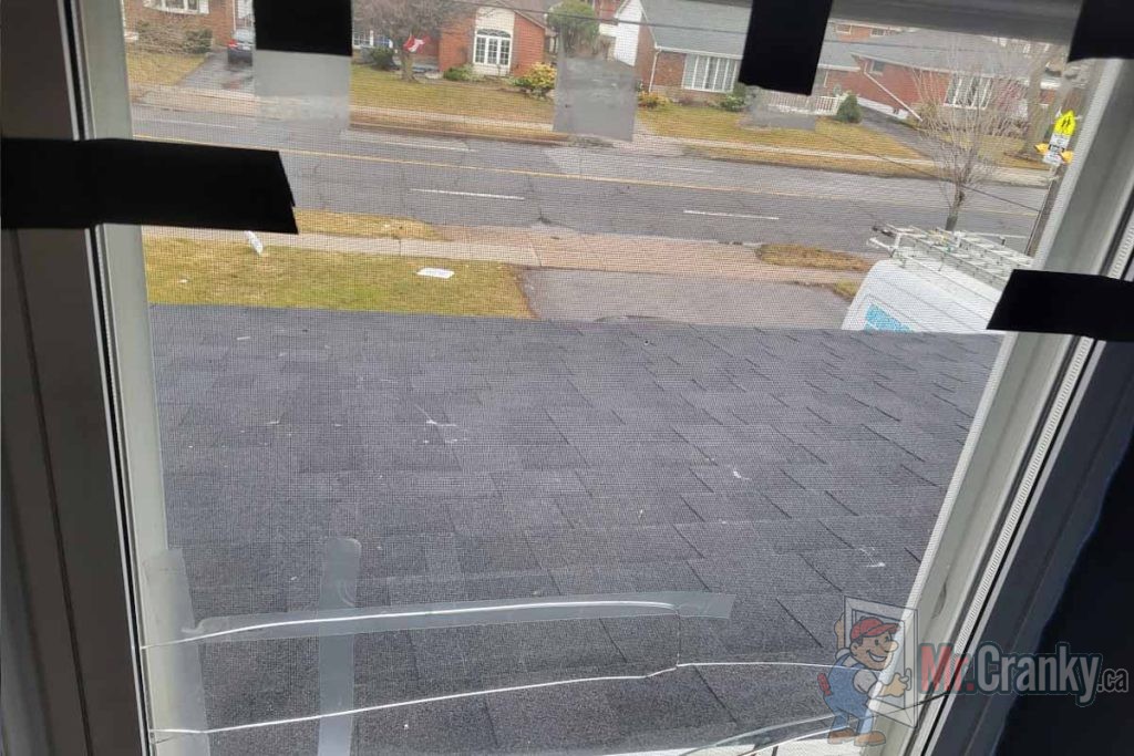 broken window needs fixing