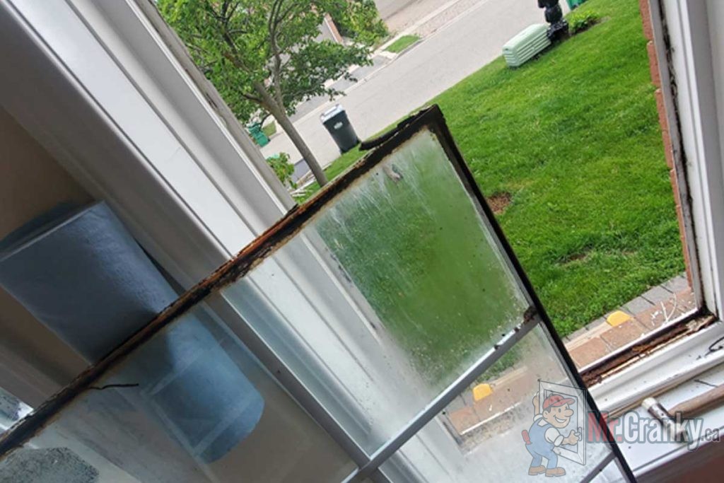 Seal gone on window replacing the whole unit is the only fix